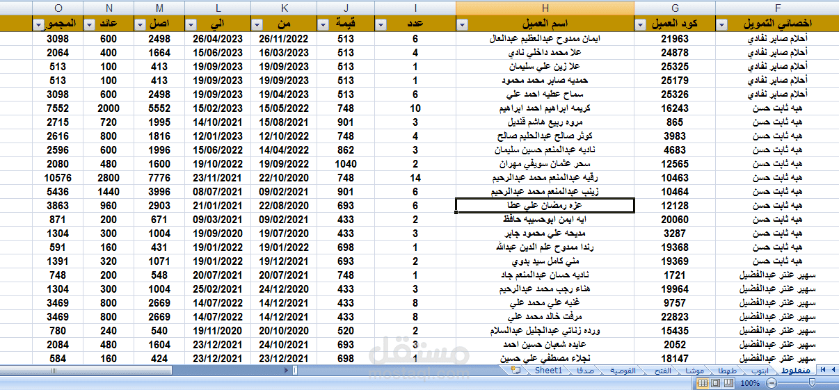 تحويل بيانات عملاء من  pdf الى اكسل