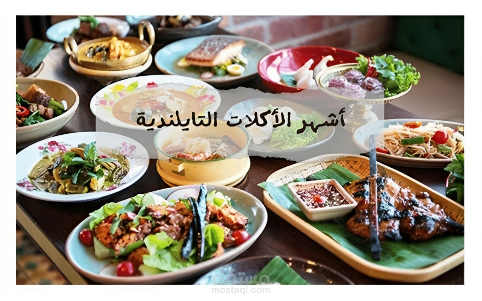مقال عن اشهر الاكلات التايلاندية وفقا لما طلبه العميل