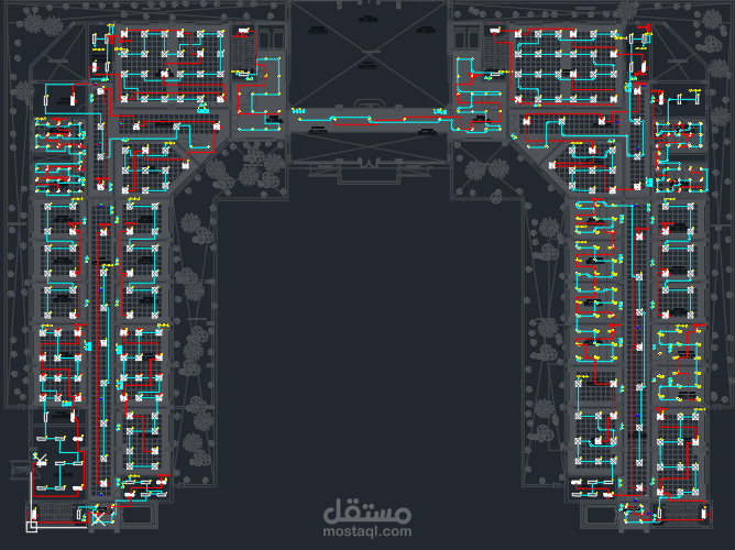 تصميم لنظام انارة لجامعة