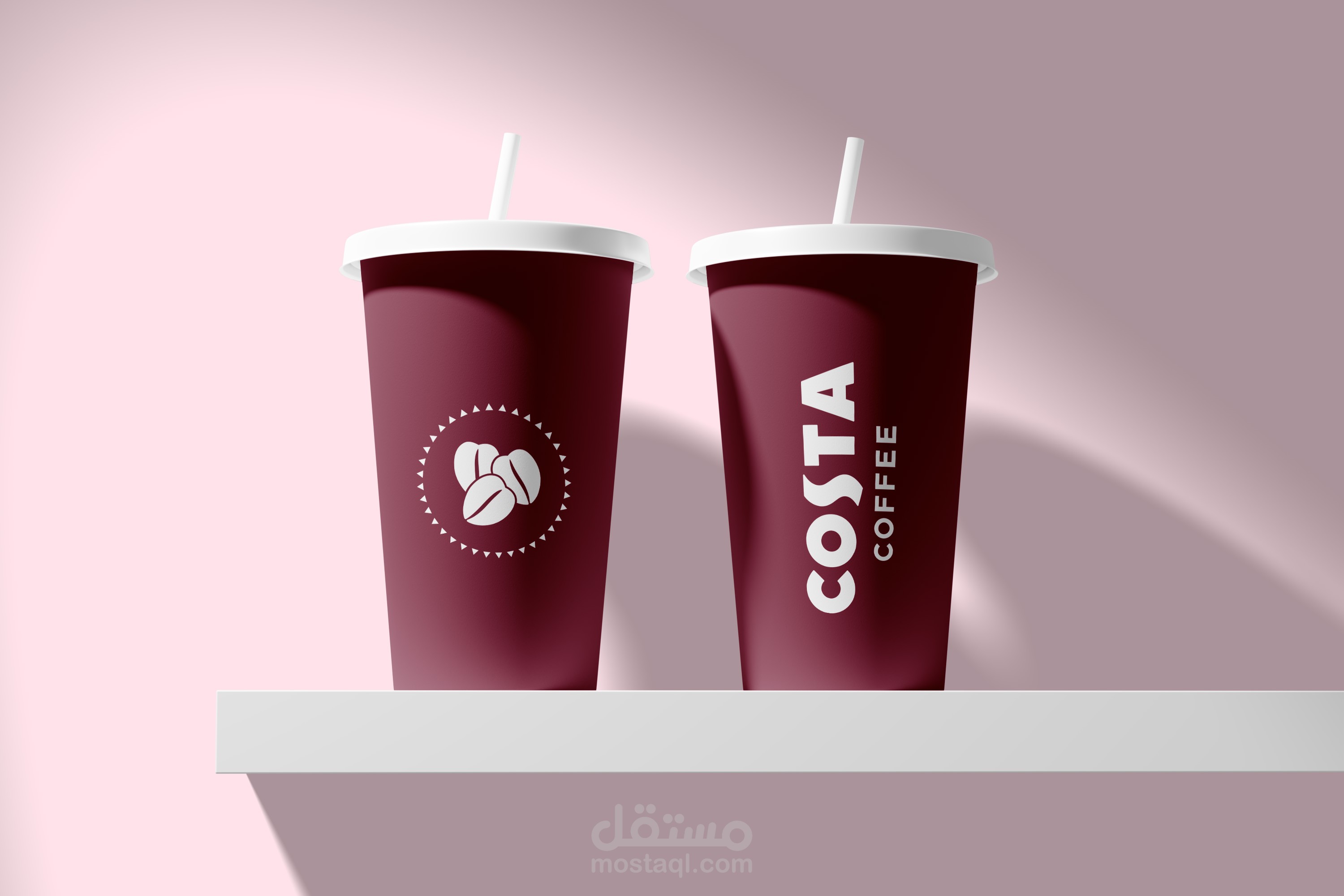 كوب ورق كوستا كافية