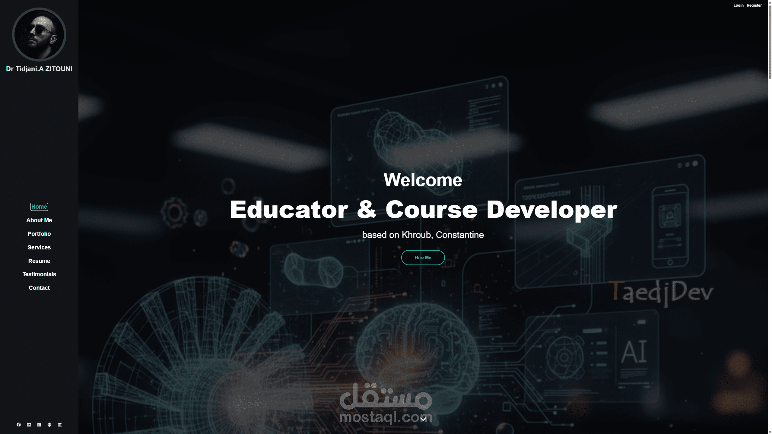 Portfolio Website (Tidjani Zitouni)