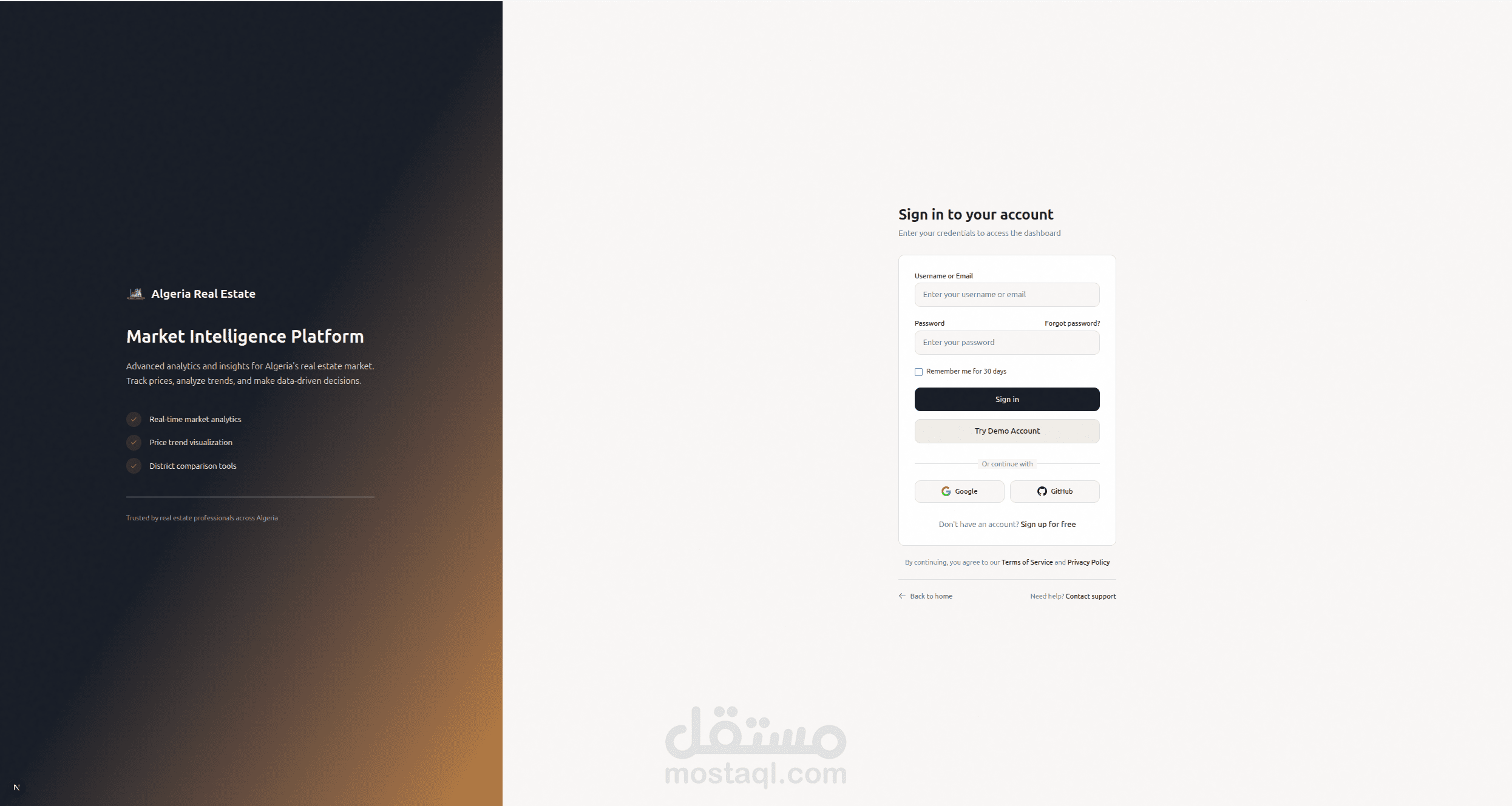منصة تحليل سوق العقارات في الجزائر (Real Estate Analytics Platform)