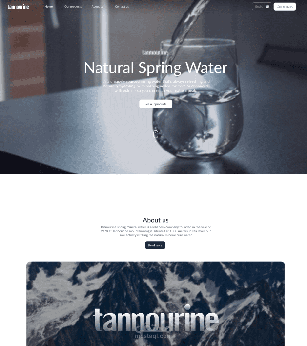 تحويل تصميم Figma إلى موقع ووردبريس متكامل لـ Tannourine