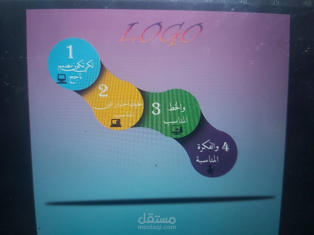 لوجو بسيط لتحفيز المصممين