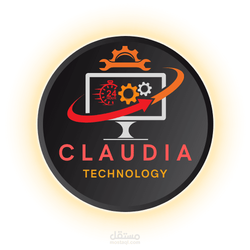 شعار وهمي لمتجر صيانه حواسيب