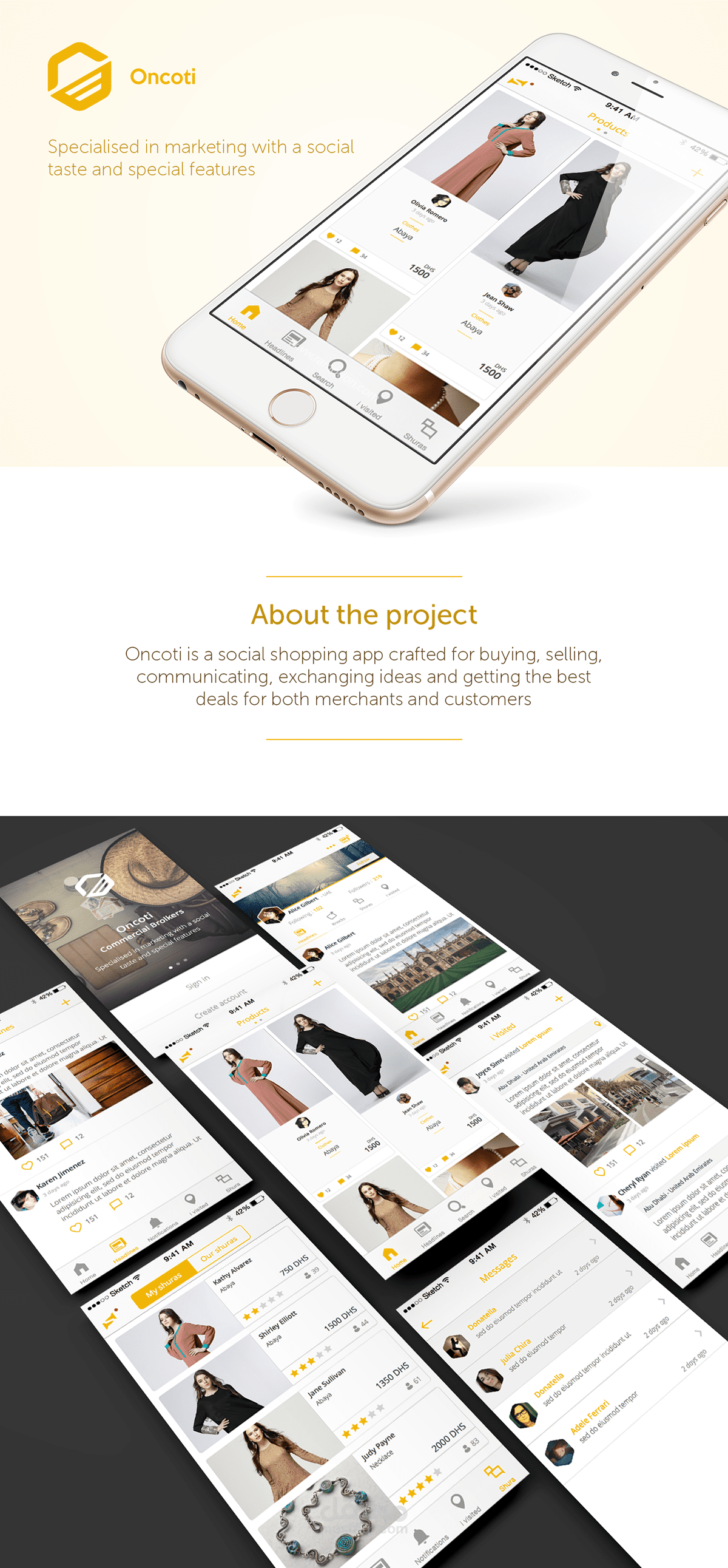 تطبيق انكوتي التجاري الاجتماعي