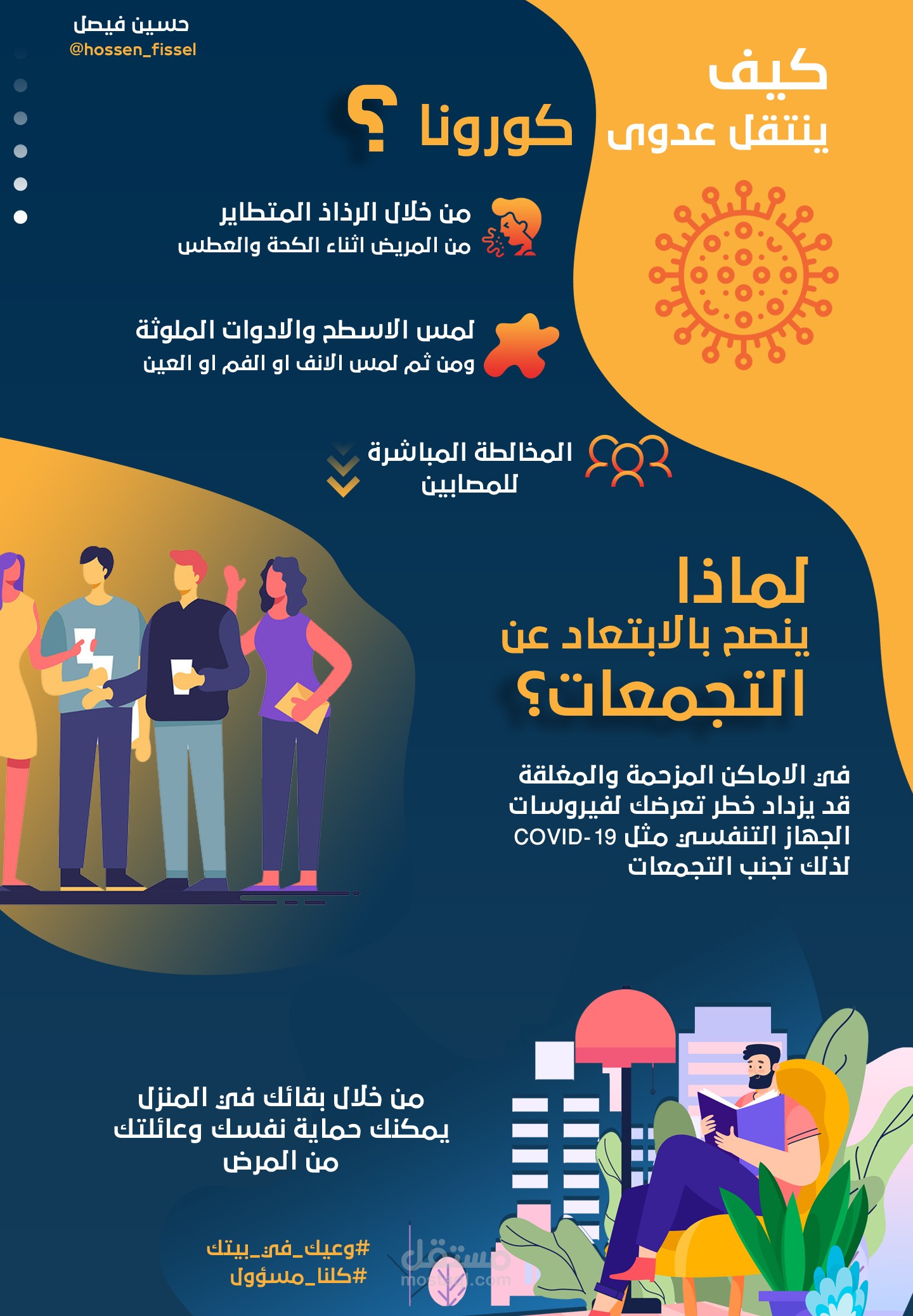 تصميم انفوجرافيك عن كورونا