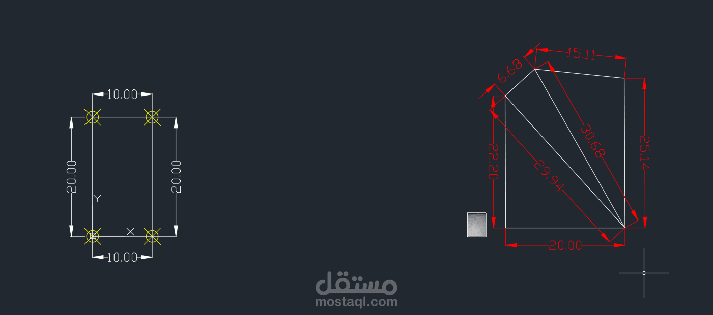 رسم قطعة أرض