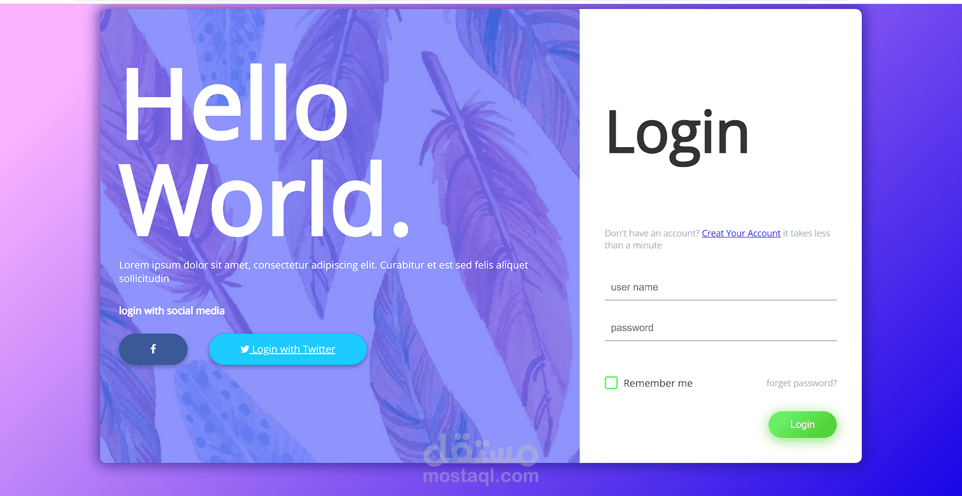Login Page