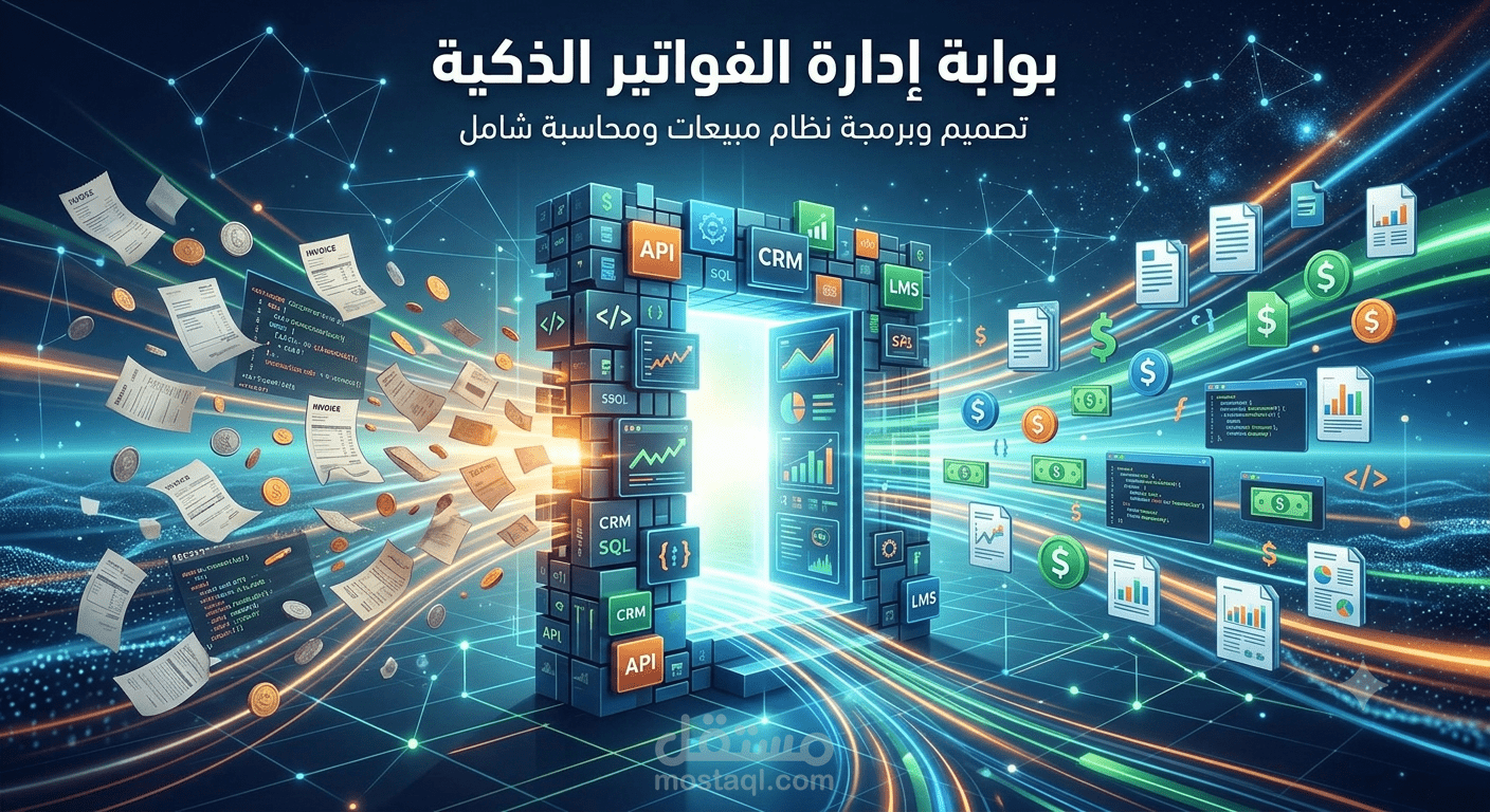تطبيق ويب احترافي لإنشاء الفواتير وتتبع المدفوعات للشركات.