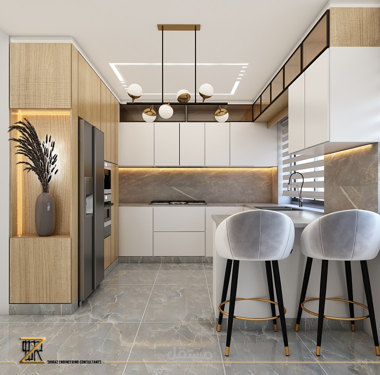 تصميم مطبخ لشقة سكنية