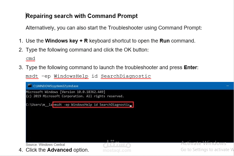 fix windows search service