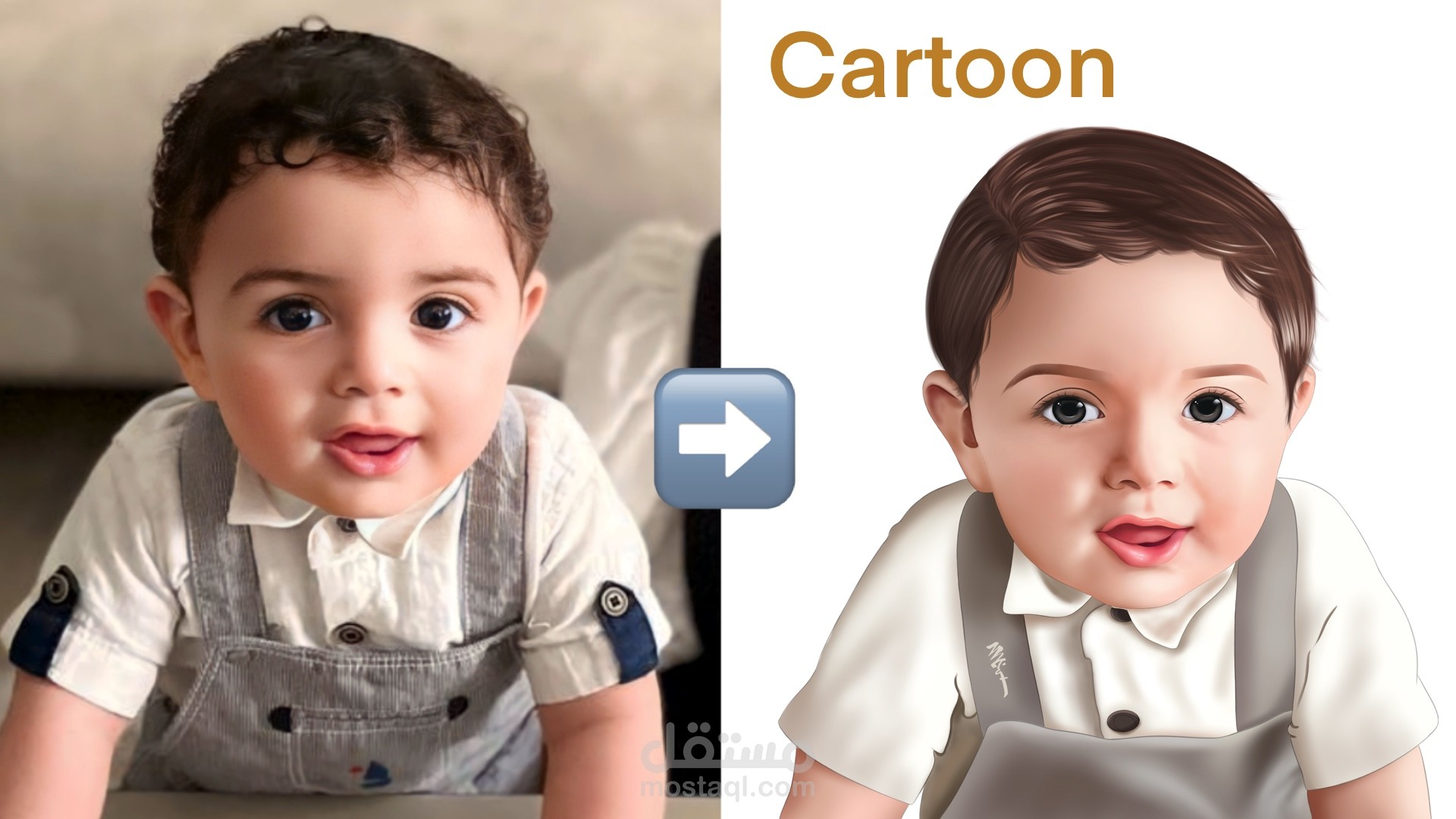 تحويل شخصية حقيقية إلى كرتون عن طريق الرسم باستخدام Procreate / Photoshop  بدقة عالية.