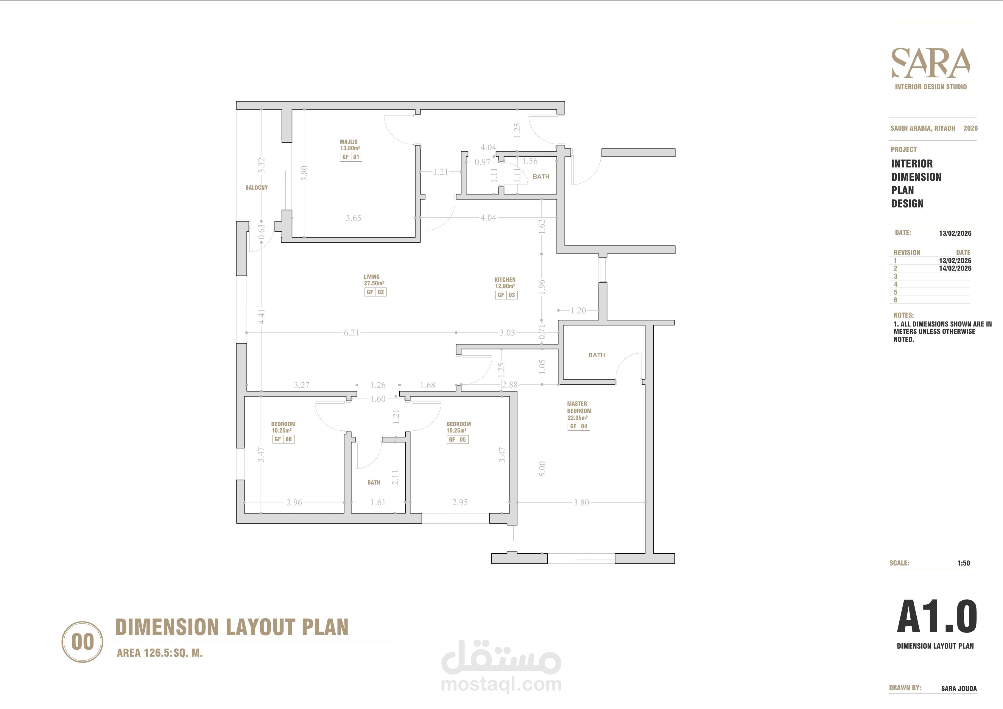 مخططات تنفيذية لتصميم منزل