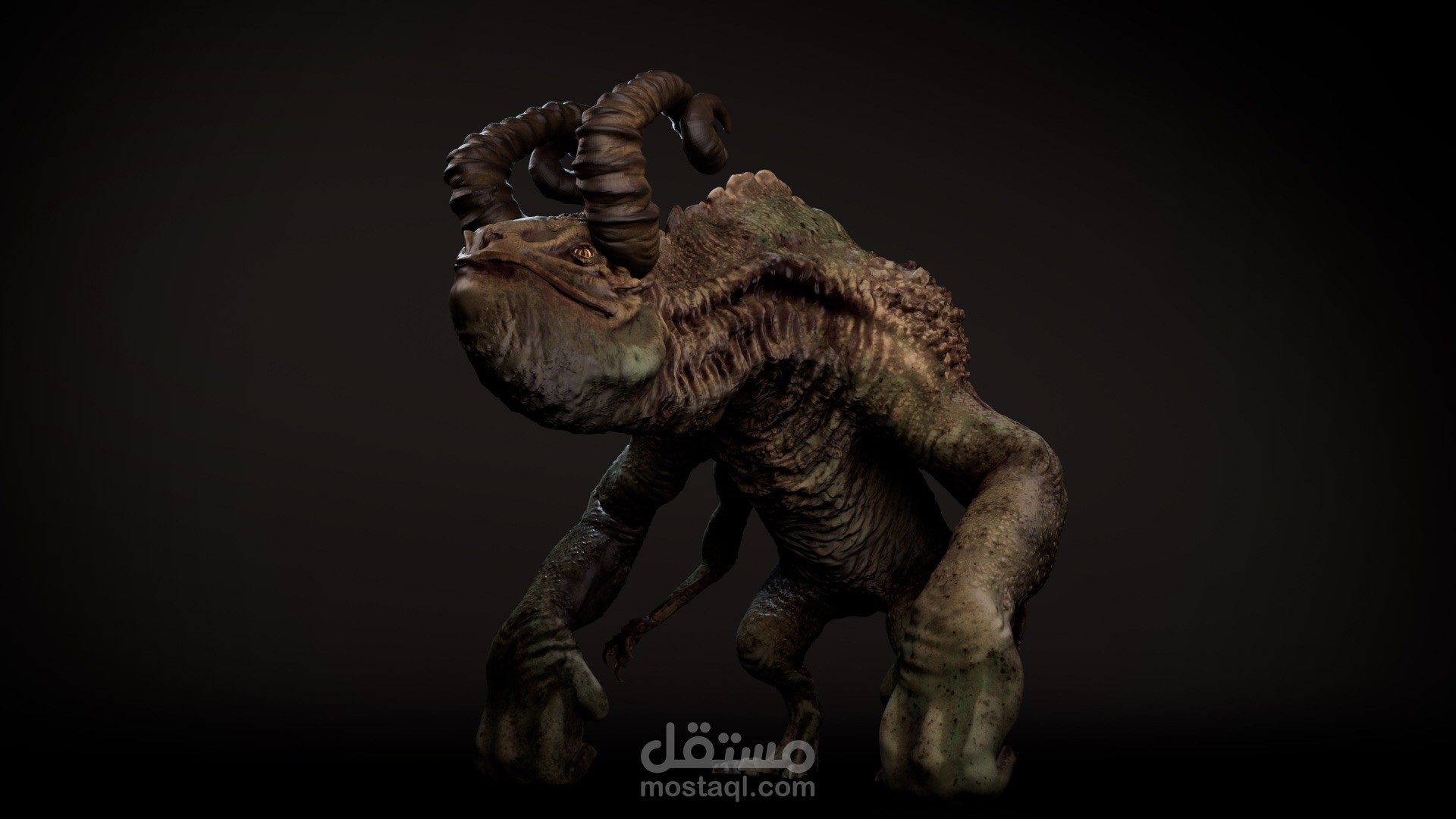 Omkelend 3d creature