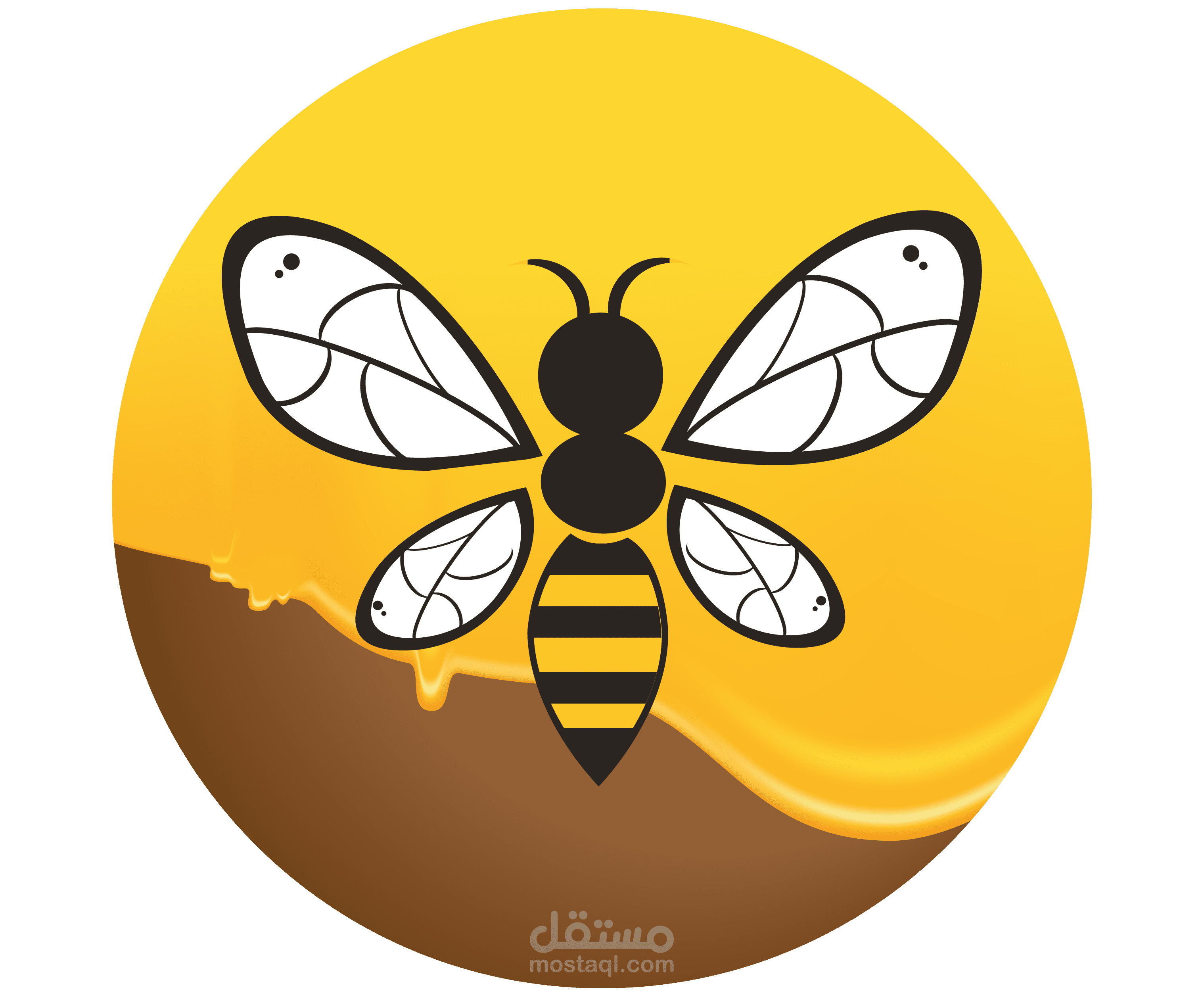 تصميم شعار  لجمعية النحلة