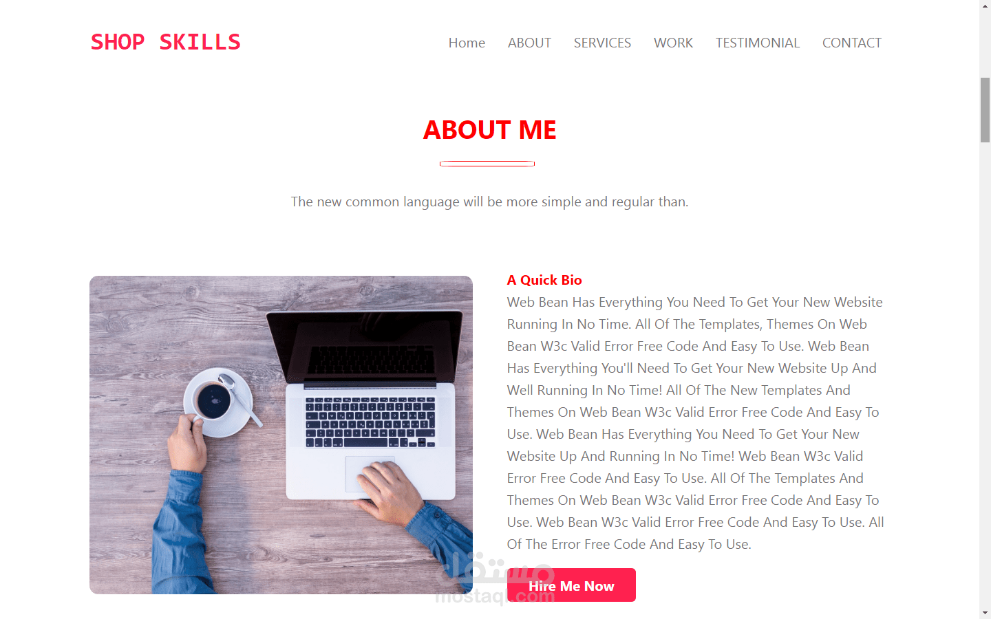 front end portfolio website