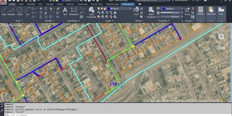 تخطيط وتصميم خرائط شبكات FTTH تنفيذية باستخدام AutoCAD