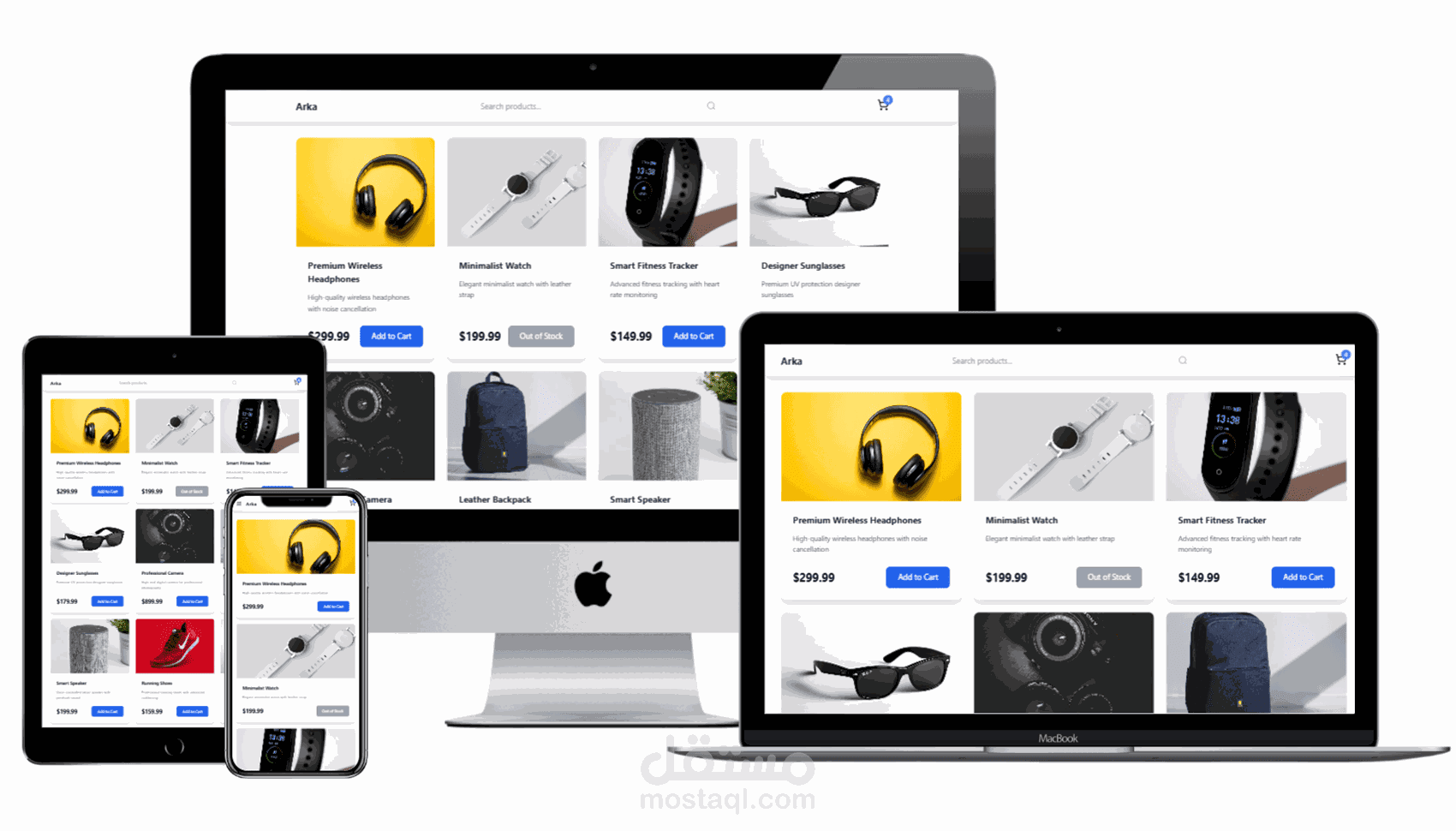 Arka e-commerce website