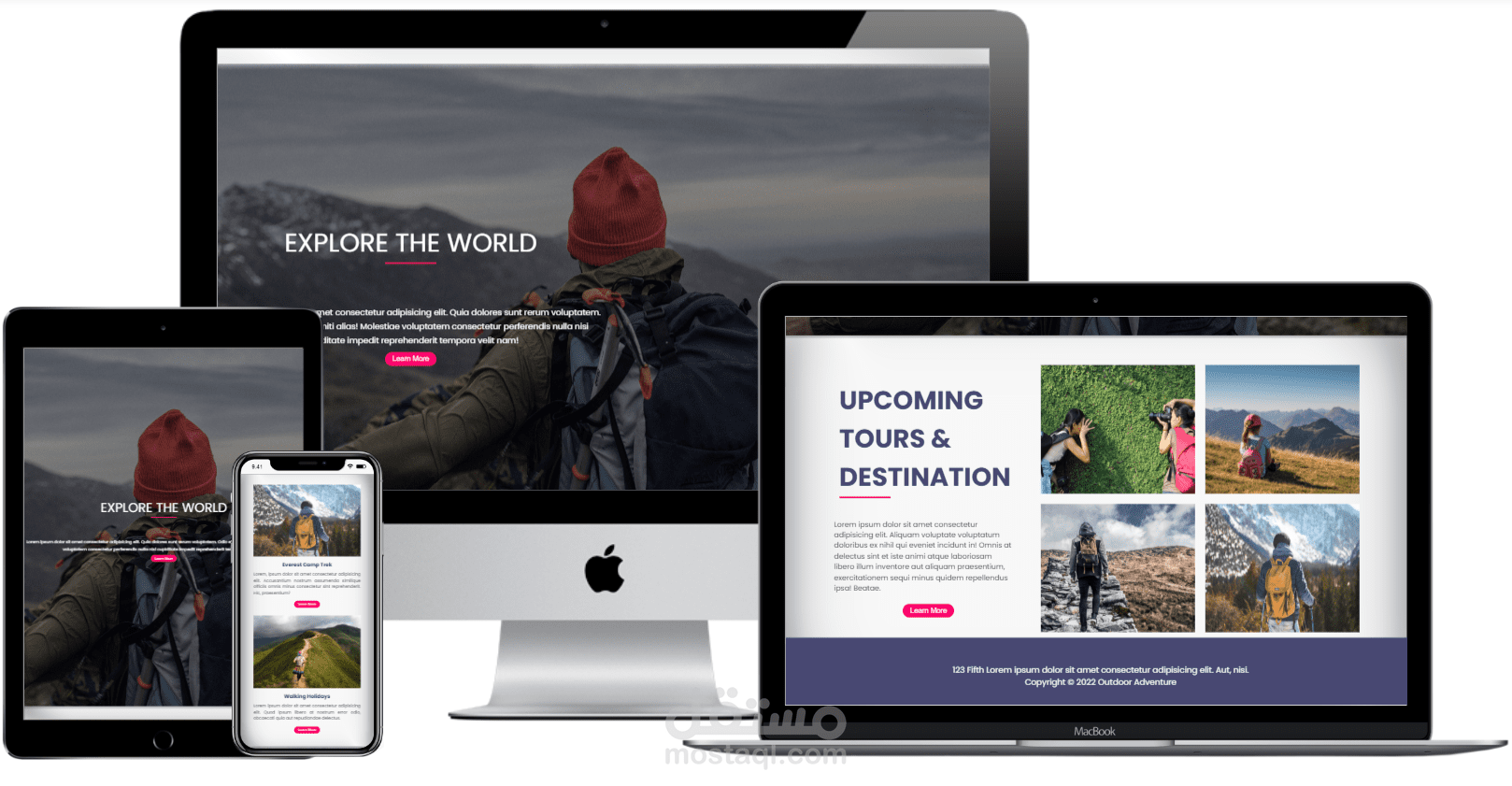 صفحة هبوط للرحلات السفرية