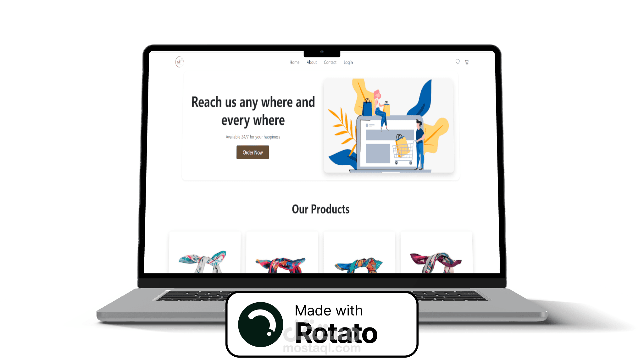 مشروع متجر إلكتروني كامل E-Commerce