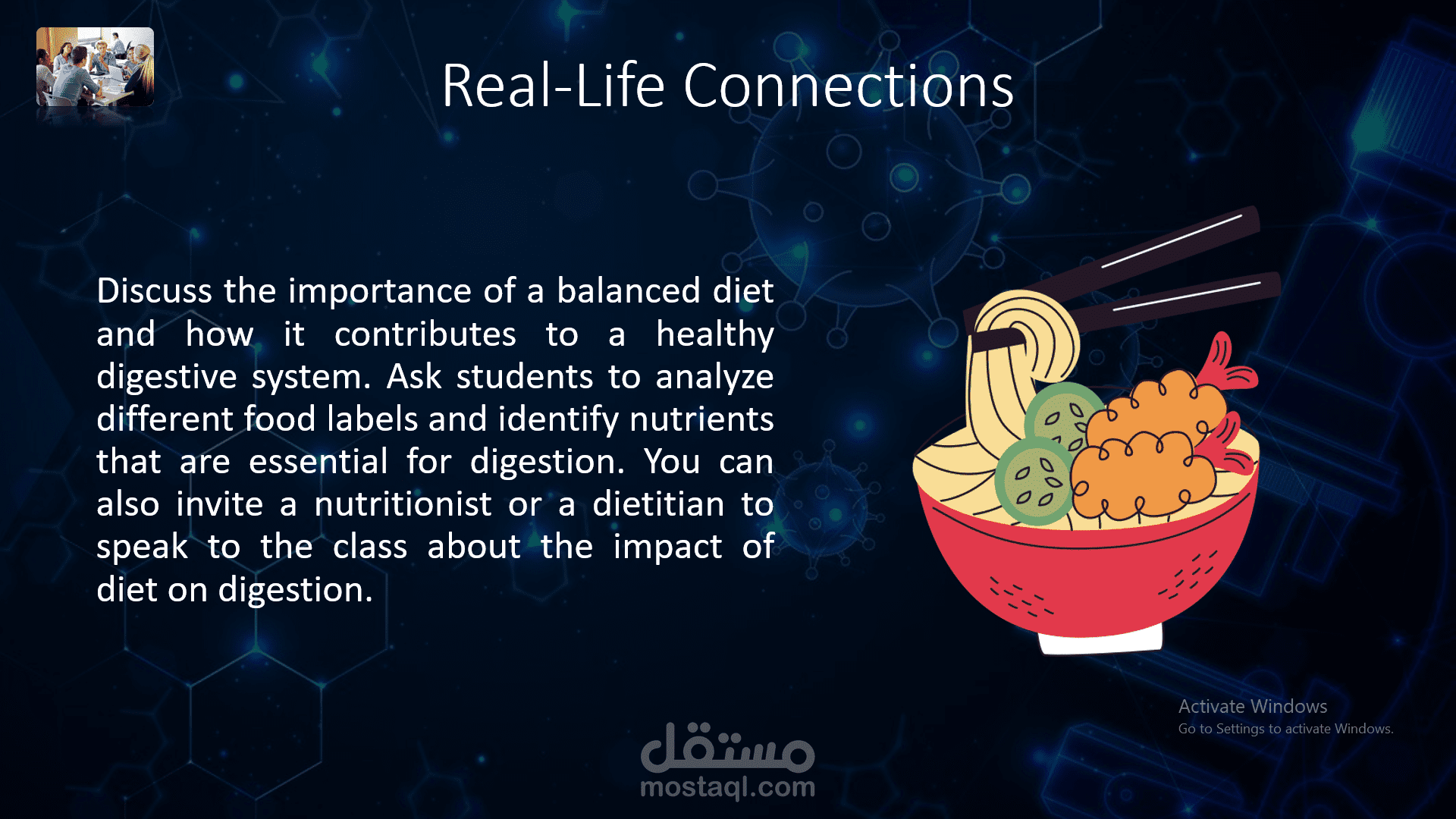 digestive system lesson plan