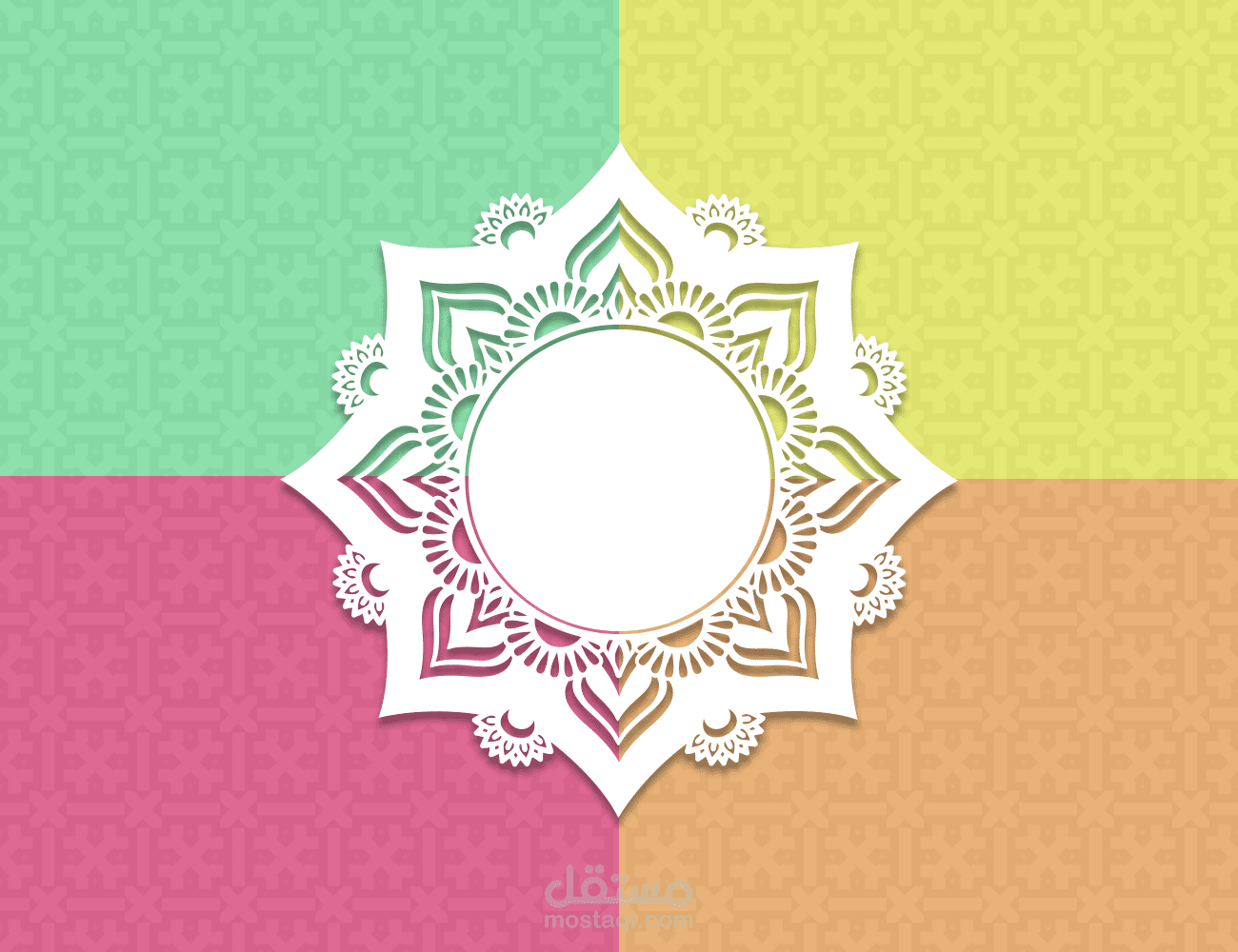 تصميم ورسم ماندلا وتايبوجرافي ..