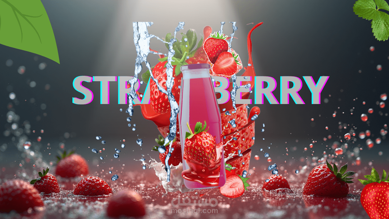 تصميم للسوسيال ميديا للاعلان عن عصائر