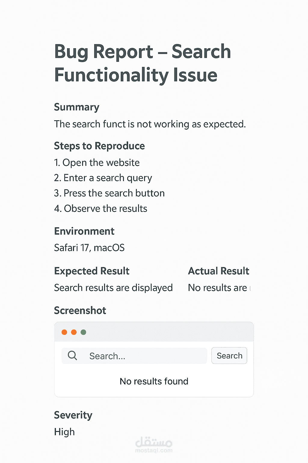 Test Plan for E-commerce Website