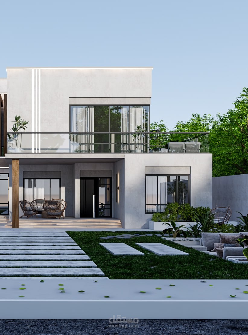 تصميم خارجي لفيلا