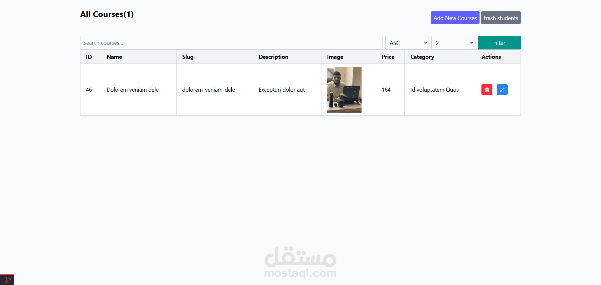 Responsive Dashboard using Laravel, Tailwind CSS & Ajax