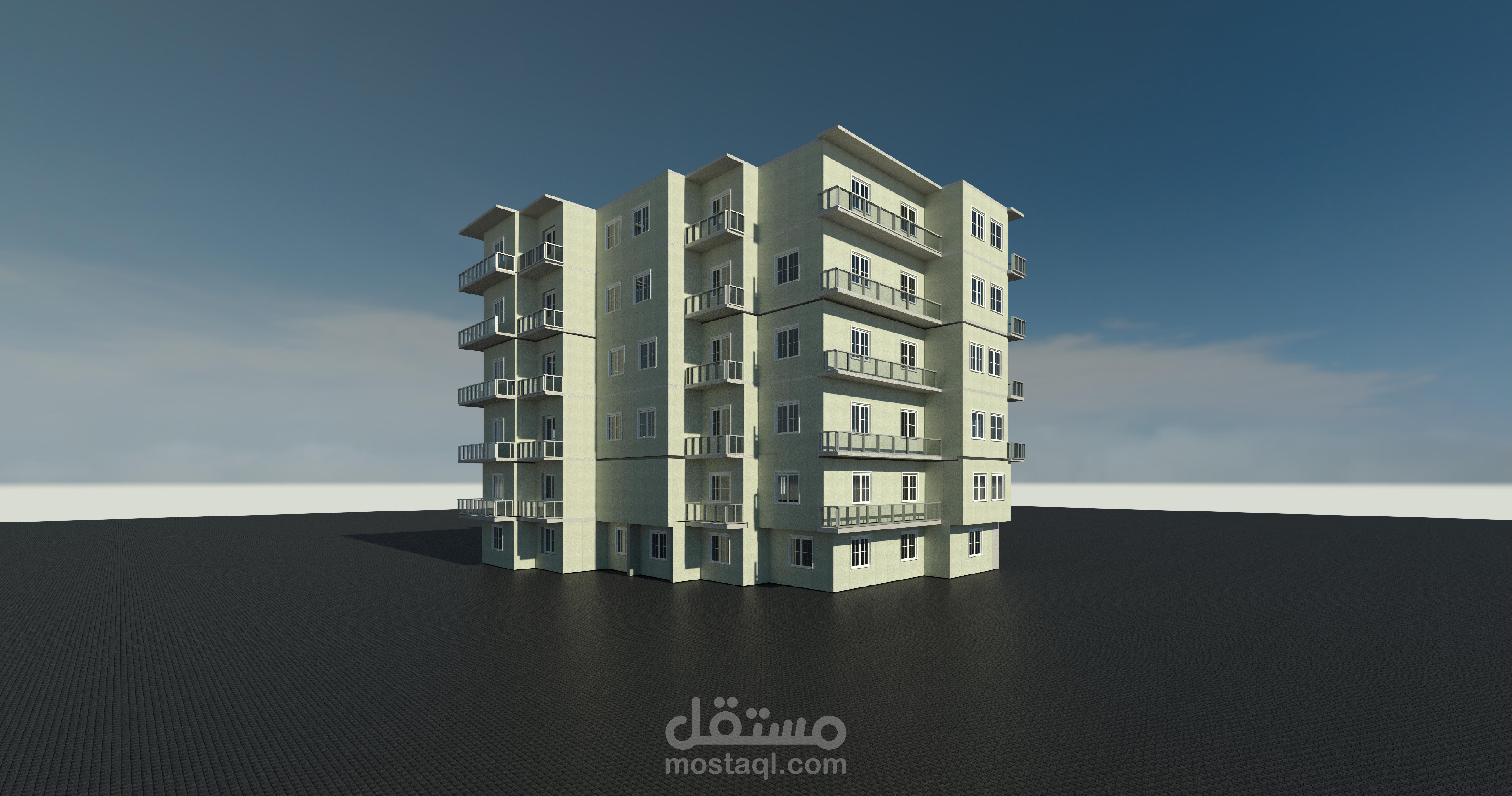 مبنى سكني في مدينة حلب