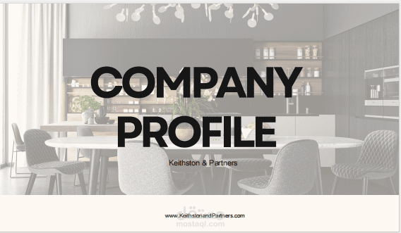 تصميم الملف التعريفى للشركة-  Create A Company Profile