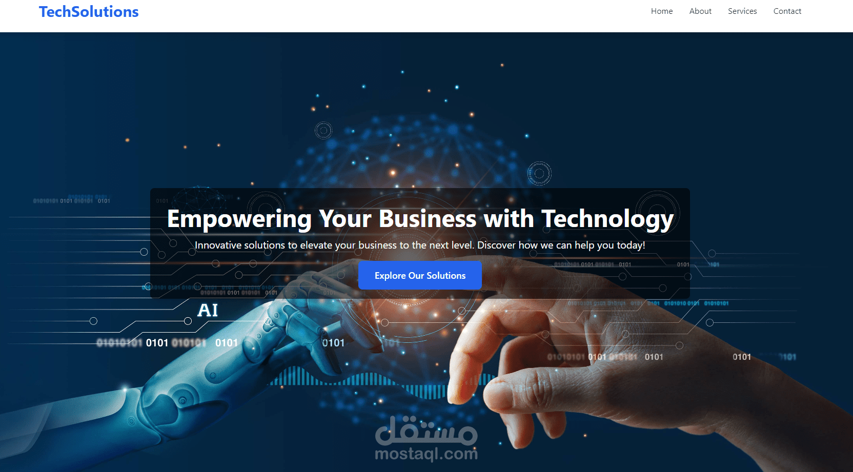تصميم موقع عصري باستخدام Tailwind CSS