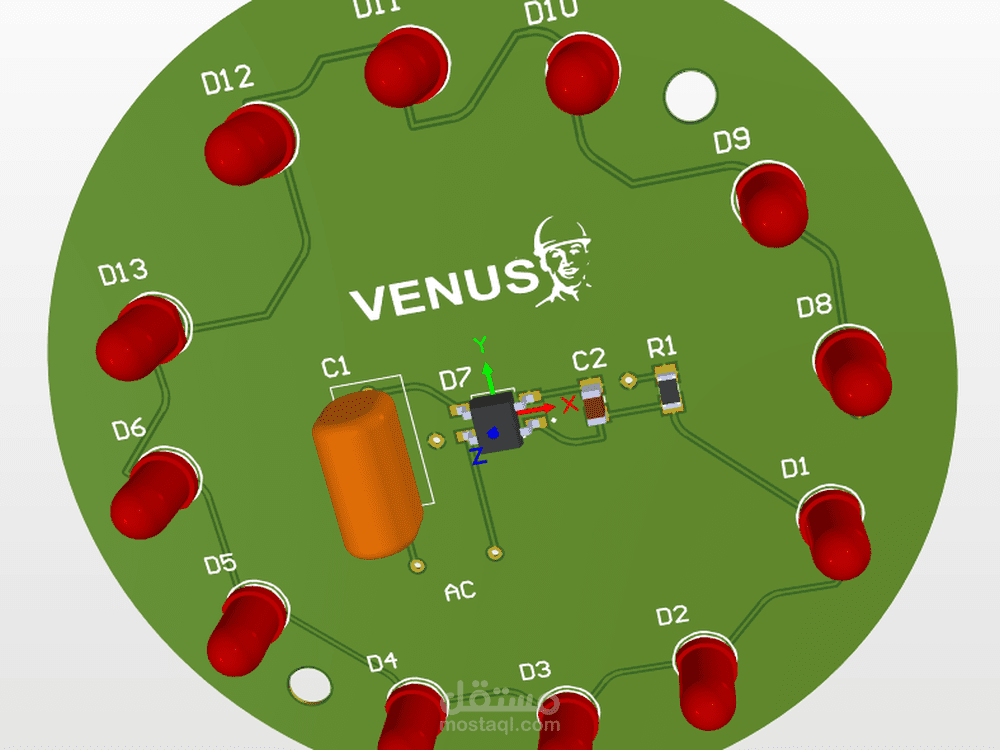 Venus Led Bulb pcb Desgin