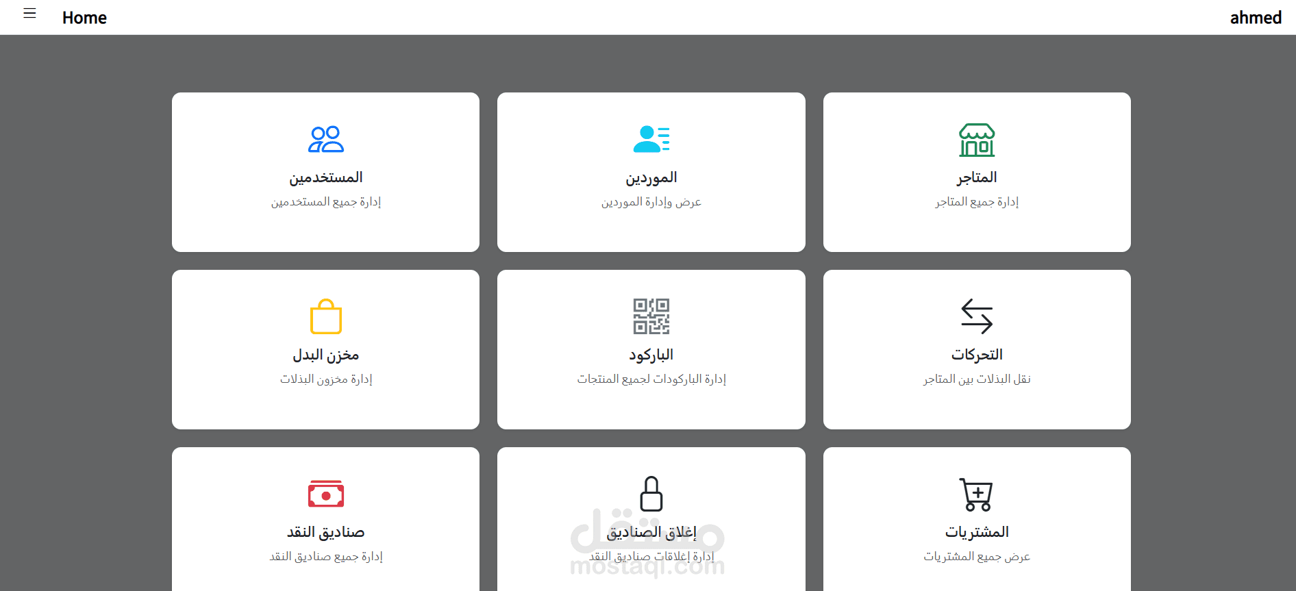 ادارة مجموعة محلات