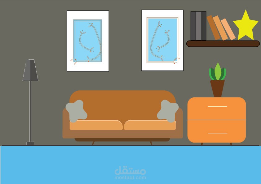 رسومات بالاليستراتور بجود ال vector