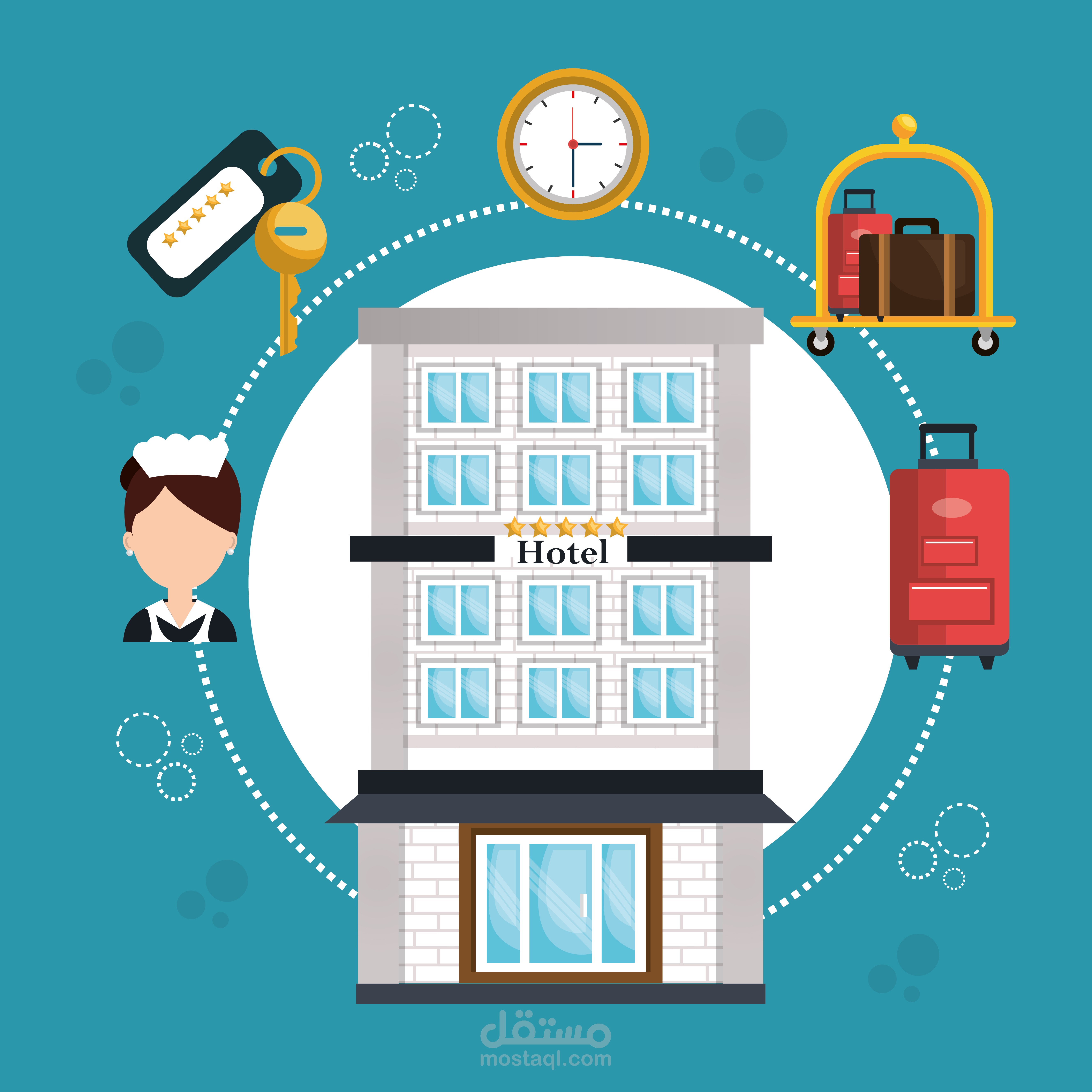 فيديو موشن جرافيك احترافي لفندق