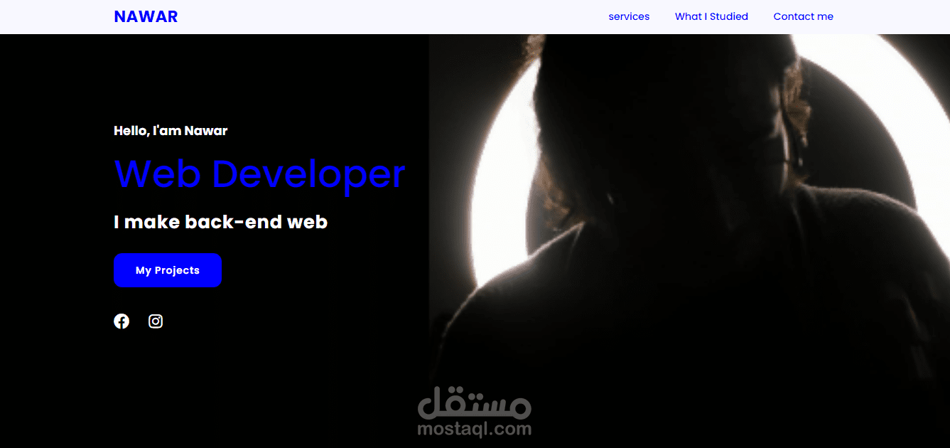 إنشاء موقع الكتروني شخصي بتصميم جميل ومرن