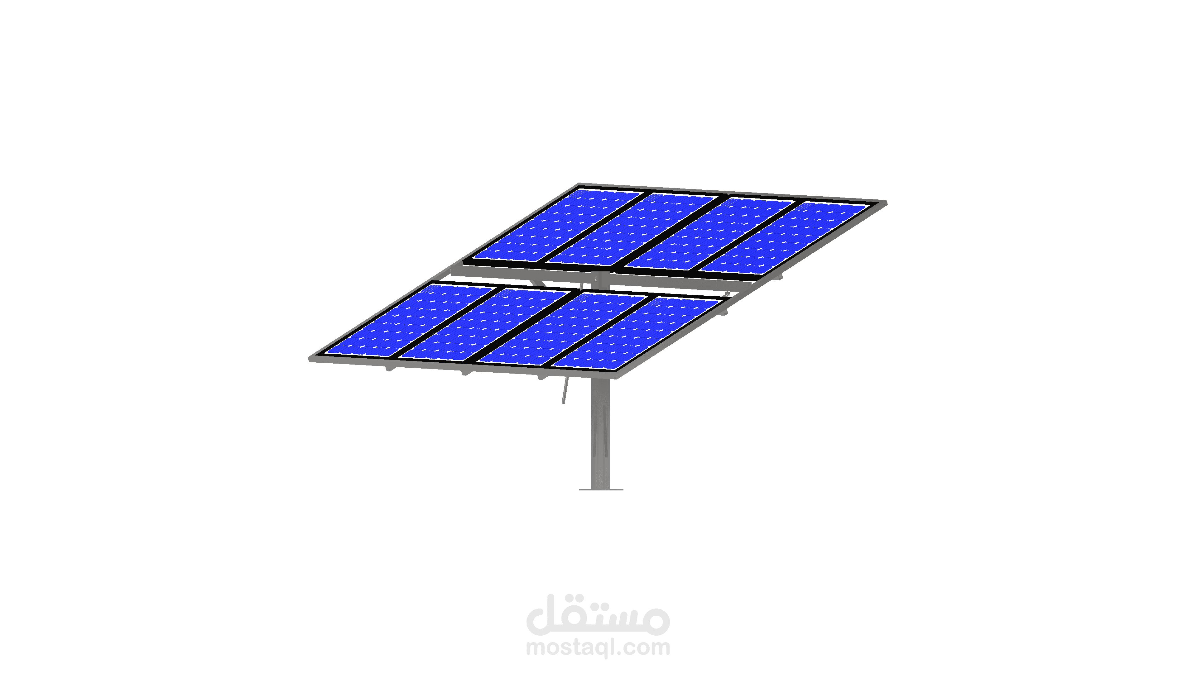 تصميم حامل الواح شمسية.