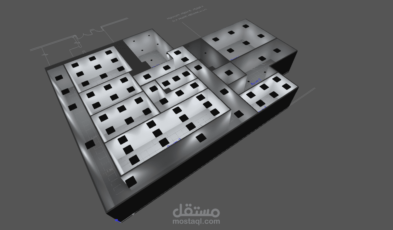 حساب وتوزيع الاناره للمباني باستخدام برنامج Dialux