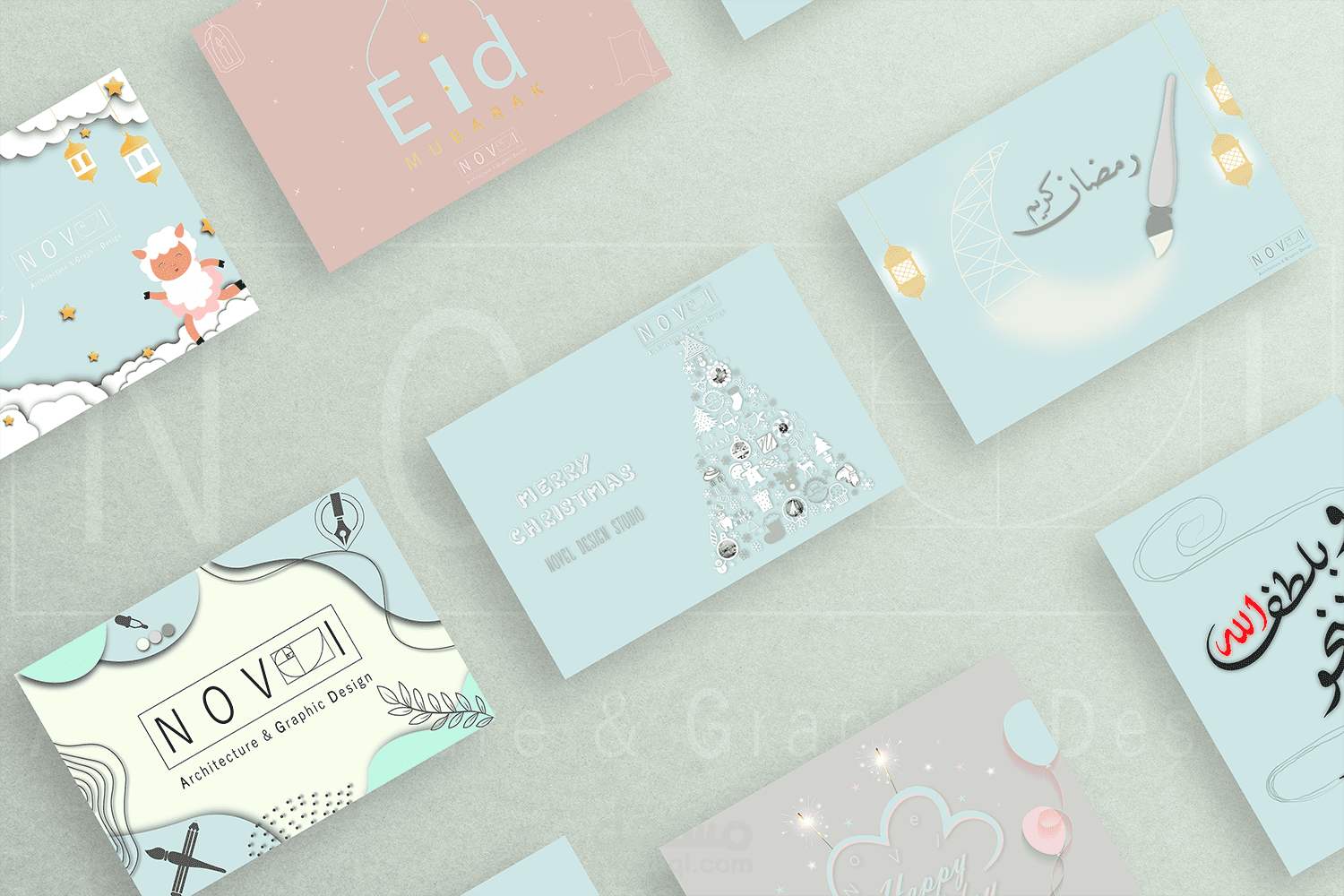 تصميمات سوشال ميديا خاصة بشركة هندسية