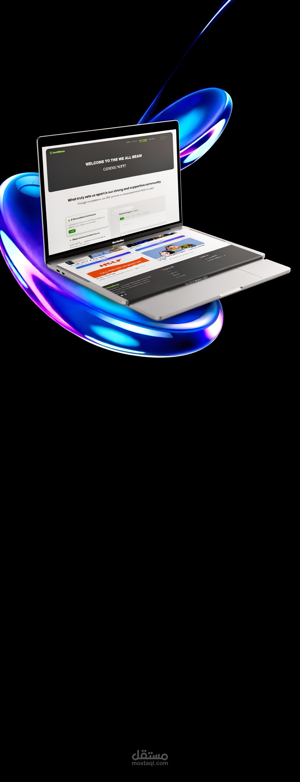 صفحة هبوط للوحة تحكم لادارة مدارس مختلغة