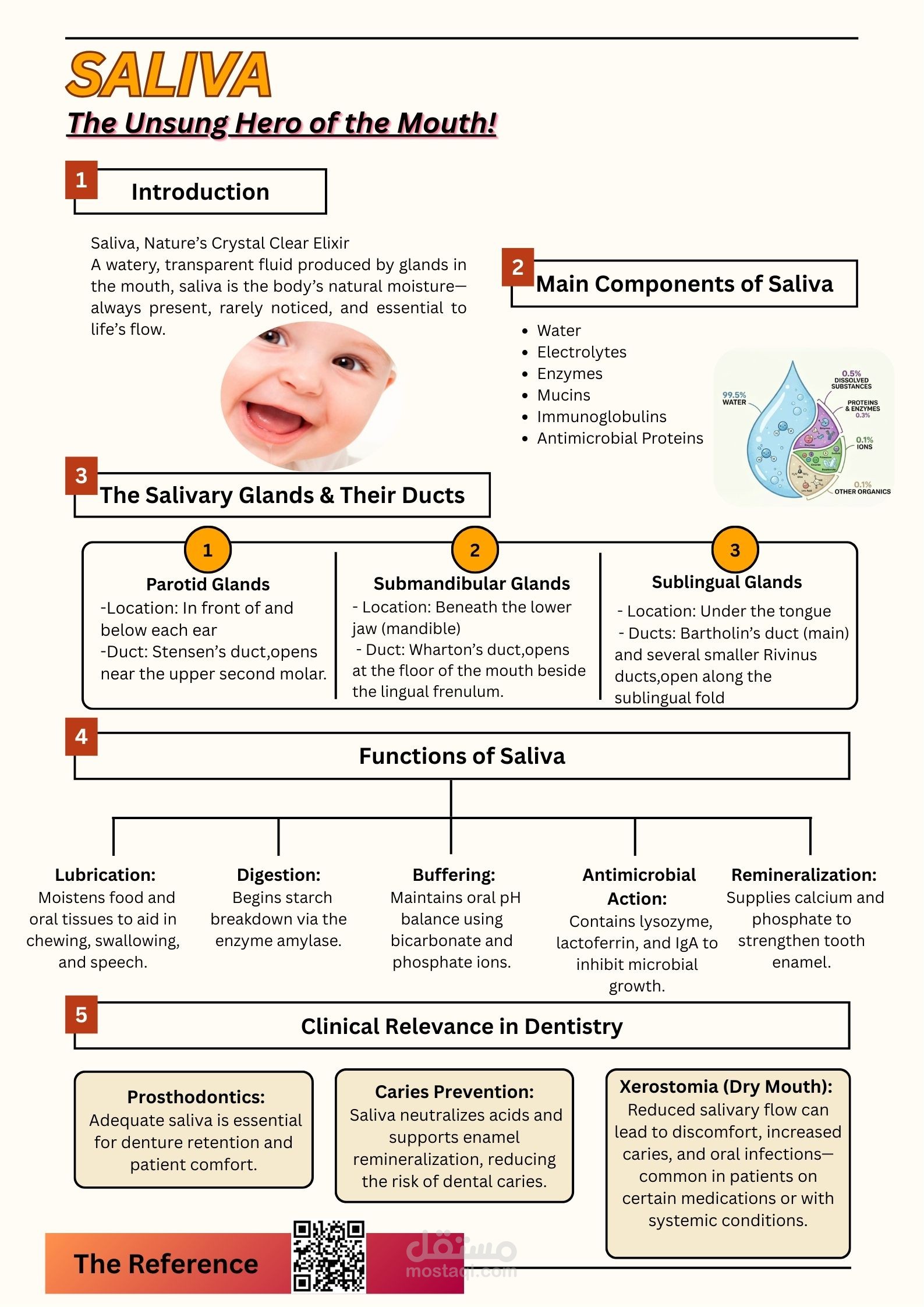 بوستر عن اللعاب والغدد اللعابية