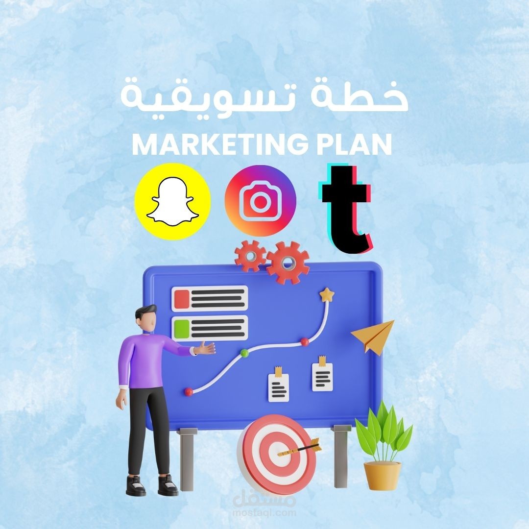 تنفيذ خطة تسويقية متكاملة Marketing plan لشركة خدمات إلكترونية