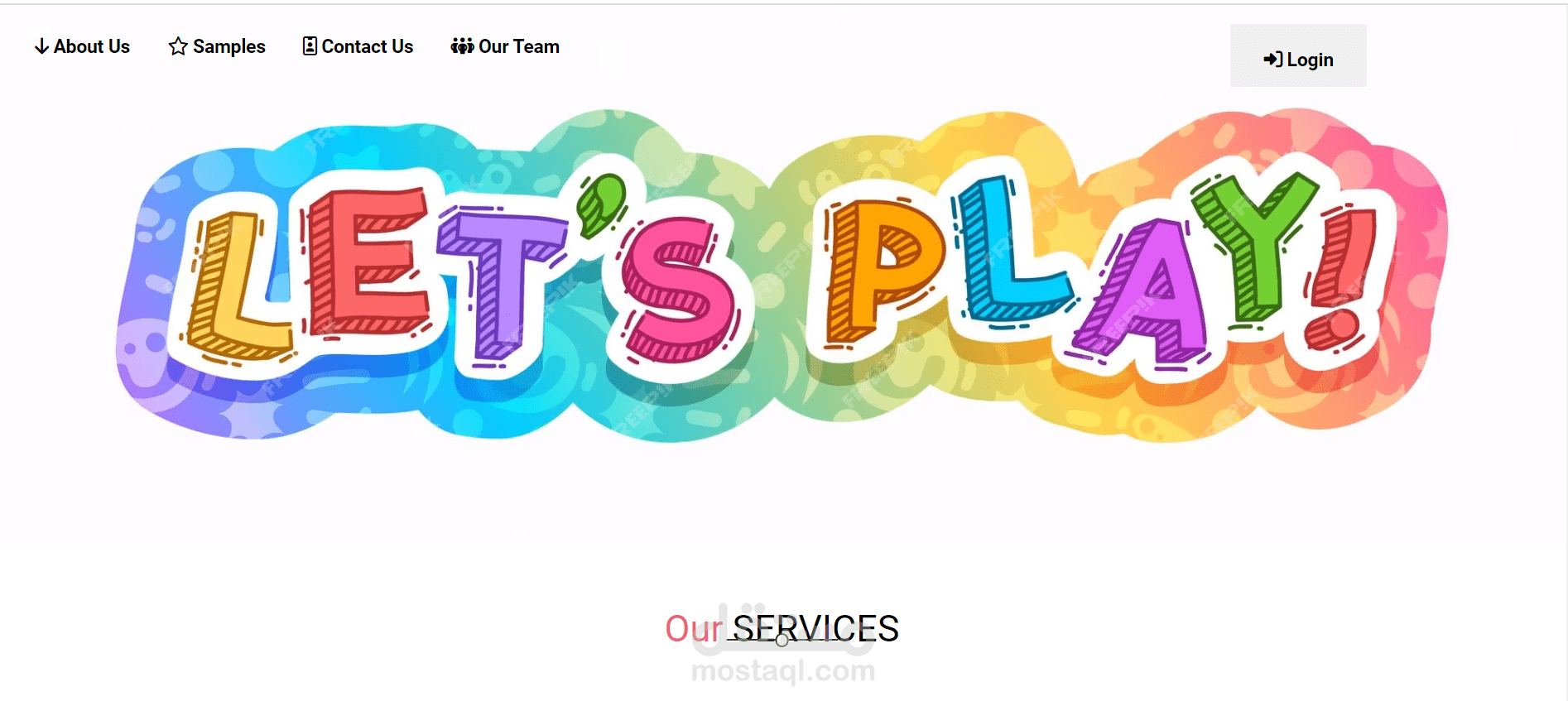 موقع يتكون من 6 العاب للاطفال