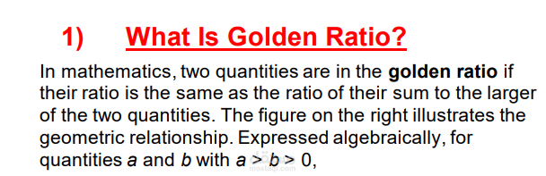 Golden Ratio