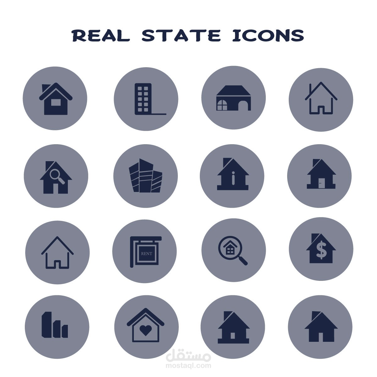 Vector Real State Icons