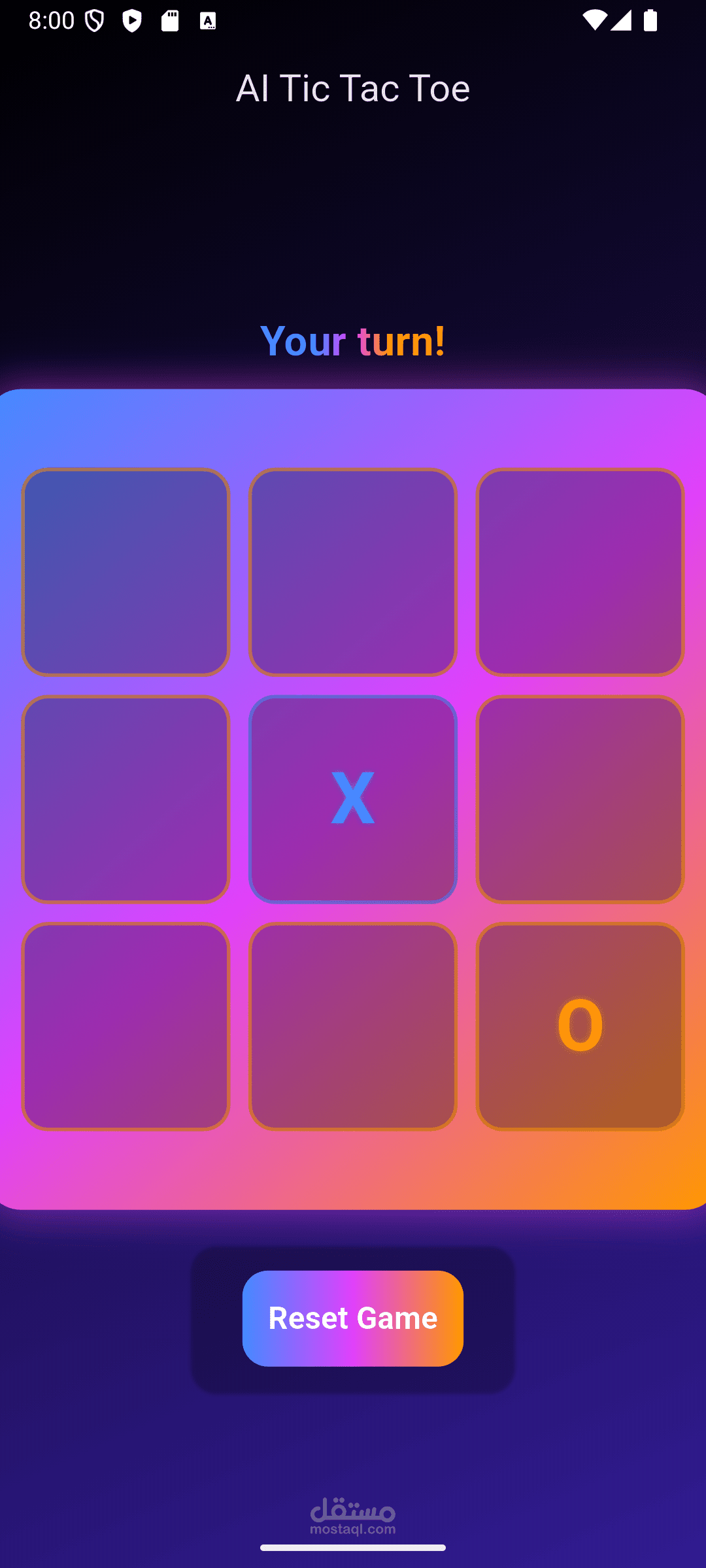 Tic-Tac-Toe using Deep Learning