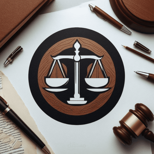 اضافة شعار مكتب محاماة على ورق